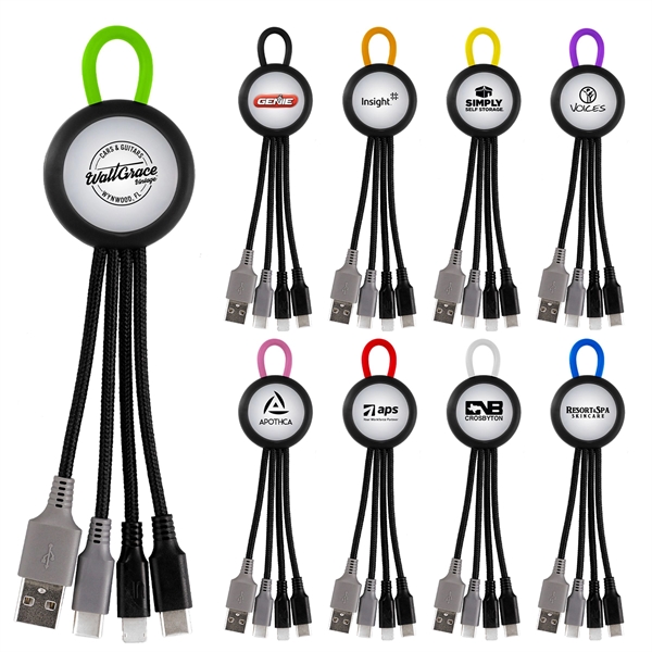 Clearview Light Up Loop Dual Input 3-in-1 Charging Cable... from ASI 30208 A P Specialties / AP Specialties