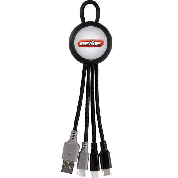 Clearview Light Up Loop Dual Input 3-in-1 Charging Cable... from ASI 30208 A P Specialties / AP Specialties