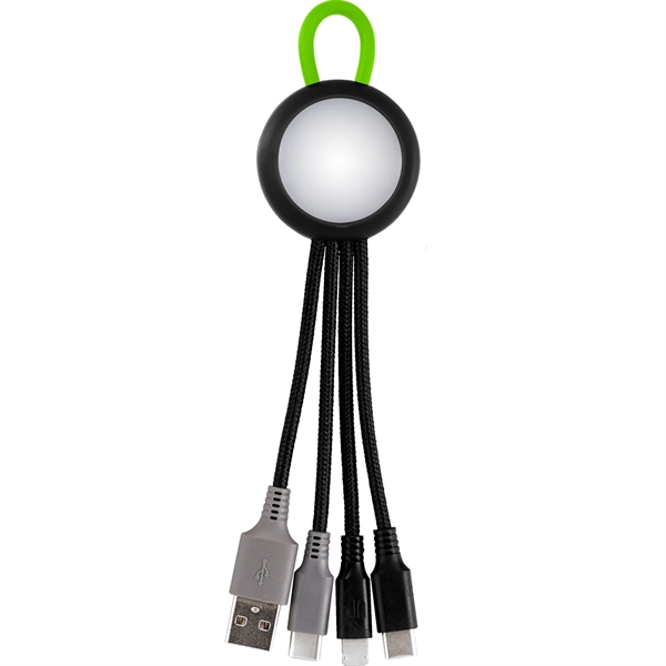 Clearview Light Up Loop Dual Input 3-in-1 Charging Cable... from ASI 30208 A P Specialties / AP Specialties
