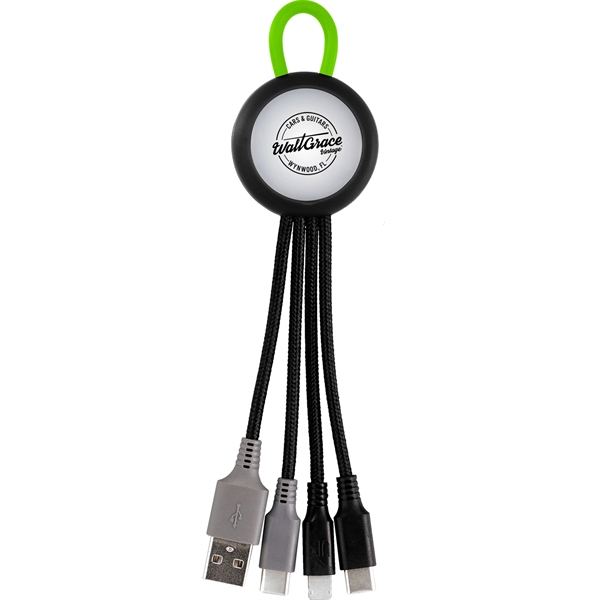 Clearview Light Up Loop Dual Input 3-in-1 Charging Cable... from ASI 30208 A P Specialties / AP Specialties