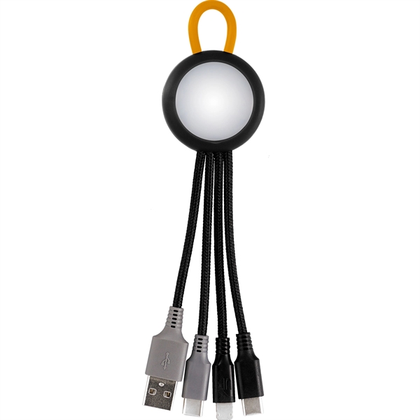 Clearview Light Up Loop Dual Input 3-in-1 Charging Cable... from ASI 30208 A P Specialties / AP Specialties