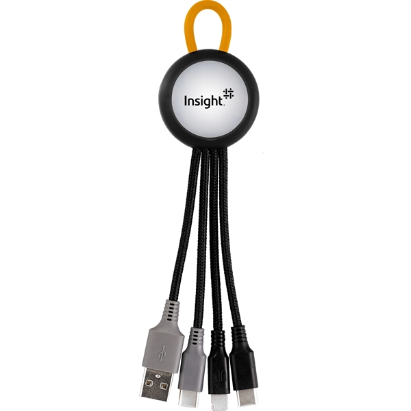 Clearview Light Up Loop Dual Input 3-in-1 Charging Cable... from ASI 30208 A P Specialties / AP Specialties