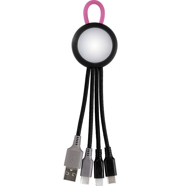 Clearview Light Up Loop Dual Input 3-in-1 Charging Cable... from ASI 30208 A P Specialties / AP Specialties