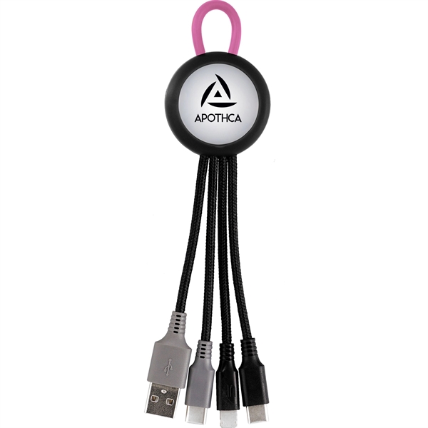 Clearview Light Up Loop Dual Input 3-in-1 Charging Cable... from ASI 30208 A P Specialties / AP Specialties