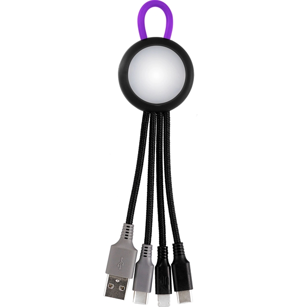 Clearview Light Up Loop Dual Input 3-in-1 Charging Cable... from ASI 30208 A P Specialties / AP Specialties