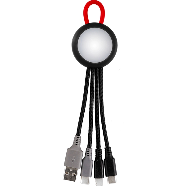 Clearview Light Up Loop Dual Input 3-in-1 Charging Cable... from ASI 30208 A P Specialties / AP Specialties