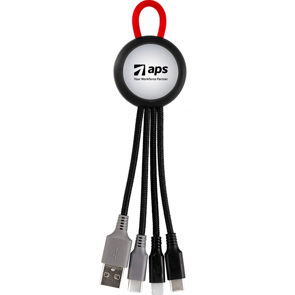 Clearview Light Up Loop Dual Input 3-in-1 Charging Cable... from ASI 30208 A P Specialties / AP Specialties