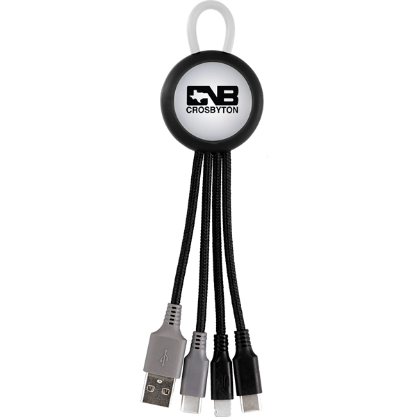 Clearview Light Up Loop Dual Input 3-in-1 Charging Cable... from ASI 30208 A P Specialties / AP Specialties