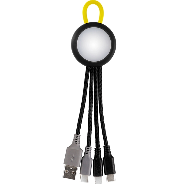 Clearview Light Up Loop Dual Input 3-in-1 Charging Cable... from ASI 30208 A P Specialties / AP Specialties