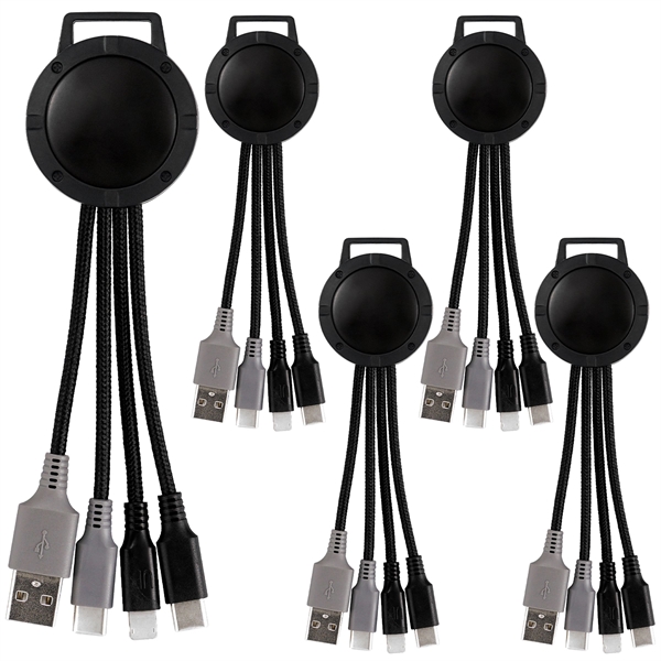 Light Up Color Two Tone Dual Input 3-in-1 Charging Cable... from ASI 30208 A P Specialties / AP Specialties