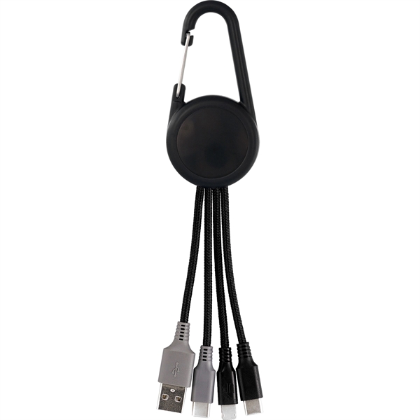 Color Light Up Dual Input 3-in-1 Carabiner Charging Cable... from ASI 30208 A P Specialties / AP Specialties
