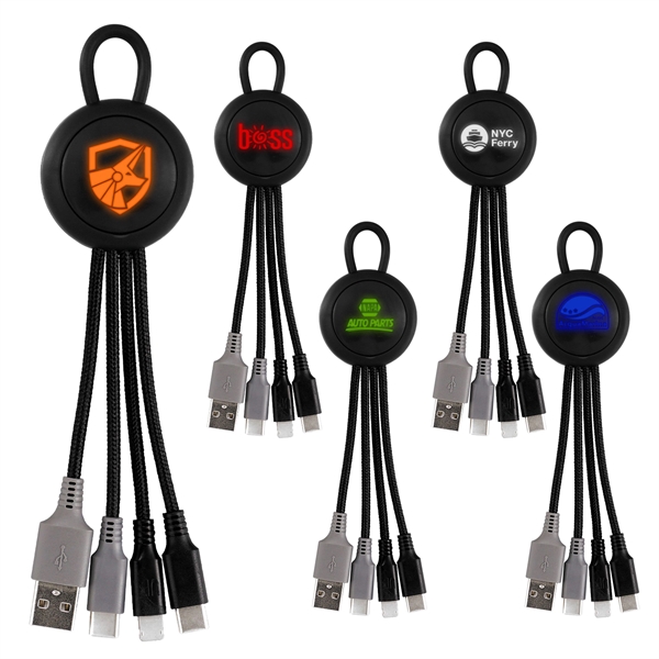 Color Light Up Loop 3-in-1 Duo Charging Cable... from ASI 30208 A P Specialties / AP Specialties