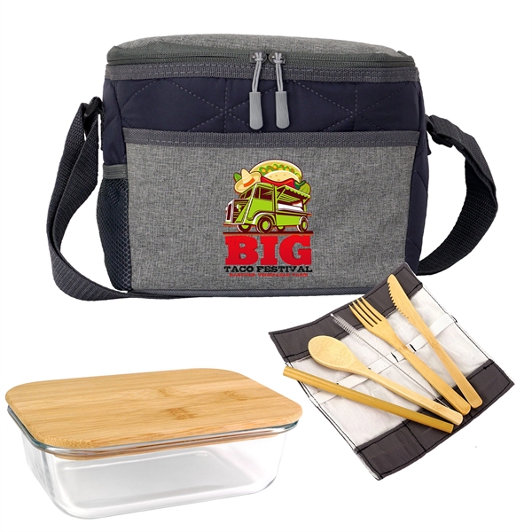 Quilted Bamboo Lunch Set... from ASI 30208 A P Specialties / AP Specialties