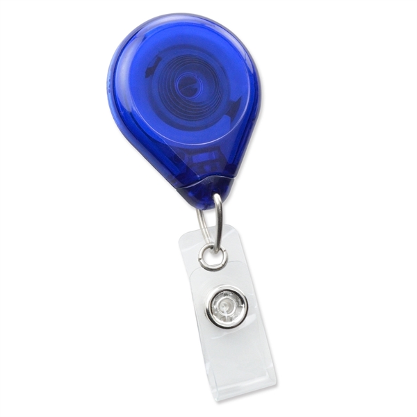 This translucent custom badge reel features an extra large imprint area... from ASI 79898 Promovision / PROMOVISION