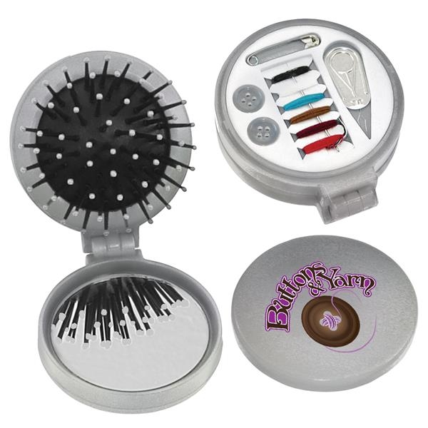 3 in 1 sewing kit, high impact plastic with shatter resistant,... from ASI 61125 Hit Promotional Products