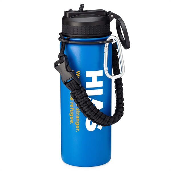 18 oz. Paracord Stainless Steel Vacuum Bottle... from ASI 39820 Opusline (Benmex) / Opus Line