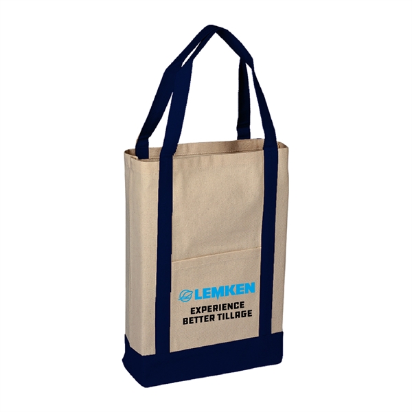 10 oz. Two Tone Canvas Deluxe Tote... from ASI 39820 Opusline (Benmex) / Opus Line