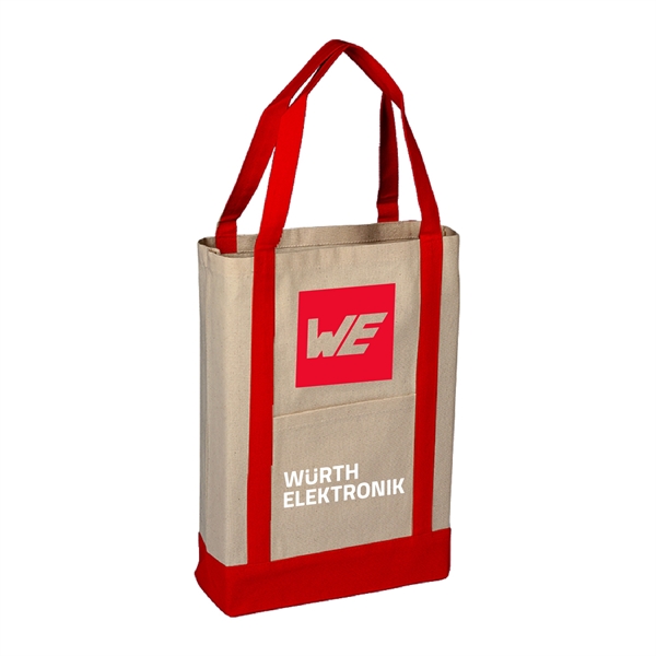 10 oz. Two Tone Canvas Deluxe Tote... from ASI 39820 Opusline (Benmex) / Opus Line