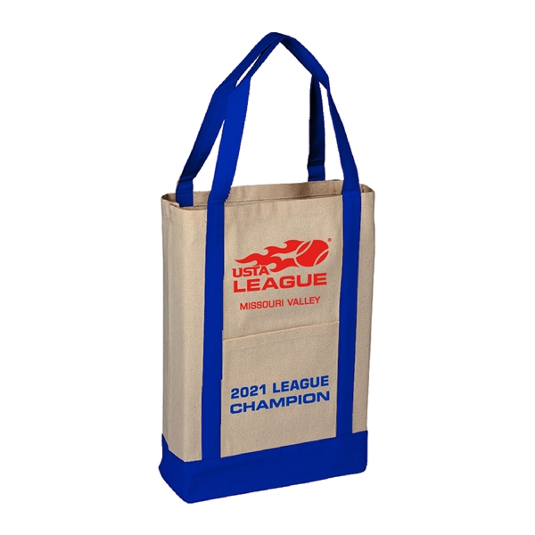 10 oz. Two Tone Canvas Deluxe Tote... from ASI 39820 Opusline (Benmex) / Opus Line
