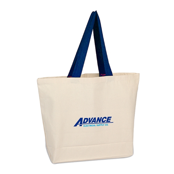 10 oz. Beach Bag with Colored Handles... from ASI 39820 Opusline (Benmex) / Opus Line