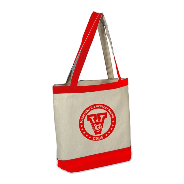 Canvas Color Accent Tote... from ASI 39820 Opusline (Benmex) / Opus Line