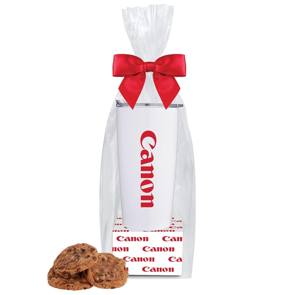 20 oz. Straight Tumbler Gifts Sets Filled with Gourmet Chocolate Chunk... from ASI 71685 Midnite Snax® / Promo Revolution