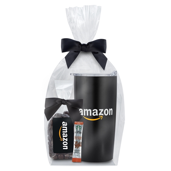 20 oz. Straight Tumbler Gifts Sets Filled with Snacks filled with... from ASI 71685 Midnite Snax® / Promo Revolution