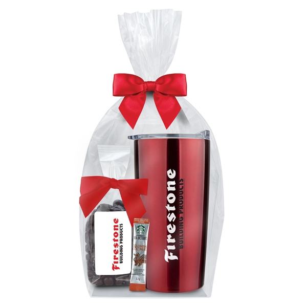 20 oz. Straight Tumbler Gifts Sets Filled with Snacks filled with... from ASI 71685 Midnite Snax® / Promo Revolution