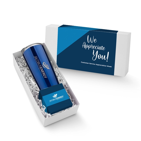 Cocoa Time Gift Set with a 20 oz. Straight Tumbler and... from ASI 71685 Midnite Snax® / Promo Revolution