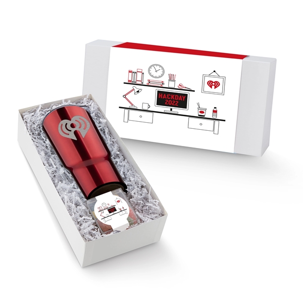 20 oz. stainless steel dual wall, vacuum insulated tumbler with 3.6... from ASI 71685 Midnite Snax® / Promo Revolution