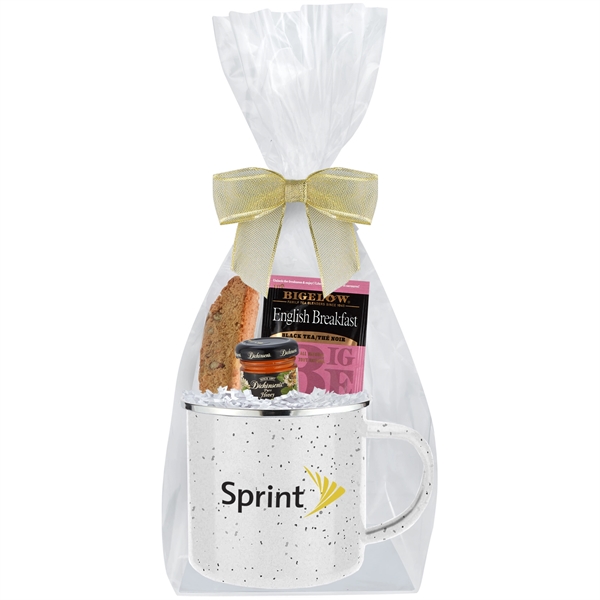 16 oz. Speckled Camping Mug Gift Sets Filled with StarbucksA® Pike... from ASI 71685 Midnite Snax®