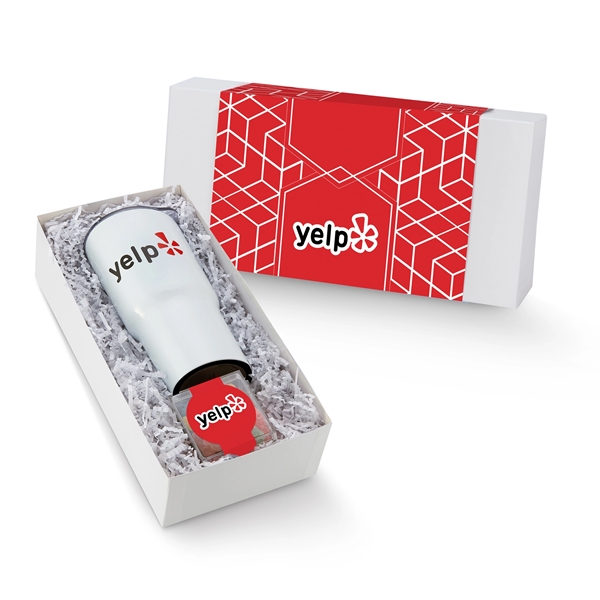 20 oz. stainless steel dual wall, vacuum insulated tumbler with 3.6... from ASI 71685 Midnite Snax® / Promo Revolution