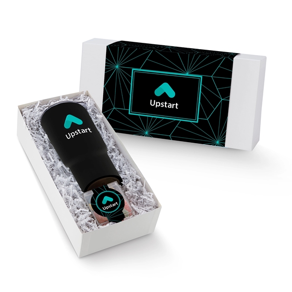 20 oz. stainless steel dual wall, vacuum insulated tumbler with 3.6... from ASI 71685 Midnite Snax® / Promo Revolution