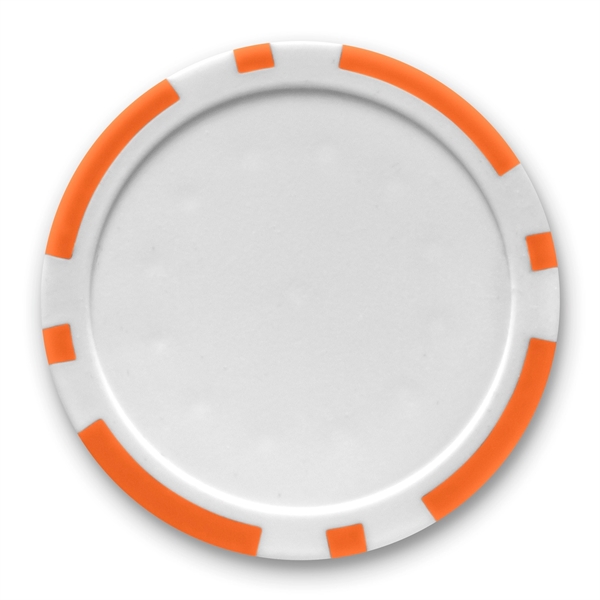 Peel-off poker chip golf ball marker measuring 1.5" diameter and available... from ASI 38120 Ball Pro / Diversified Quality Kitchenware