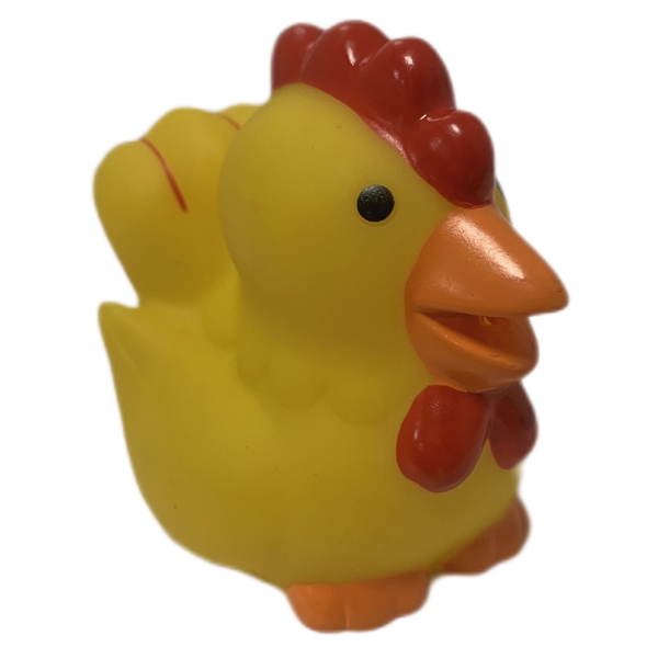 Rubber Squeaking Chicken, Floatable Toy, Phthalate Free... from ASI 31977 Adline Industries Inc