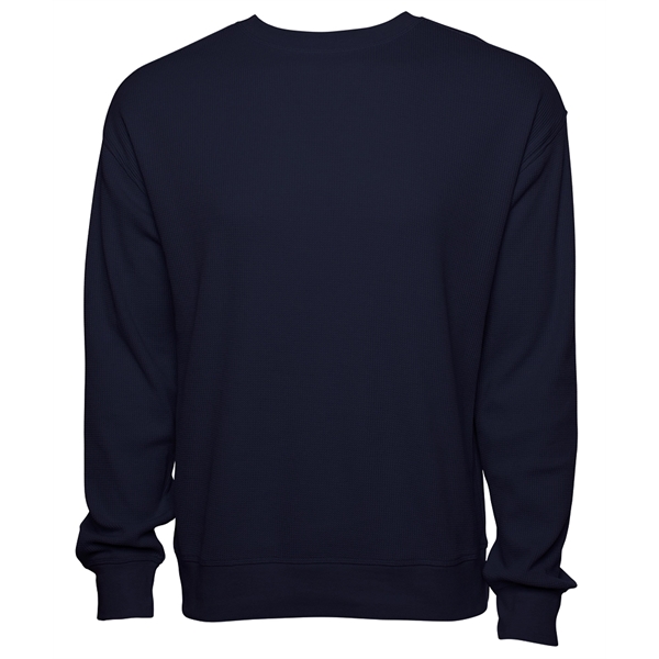 Made from cozy waffle knit, our unisex Waffle Crew Neck Sweatshirt... from ASI 44620 Charles River Apparel
