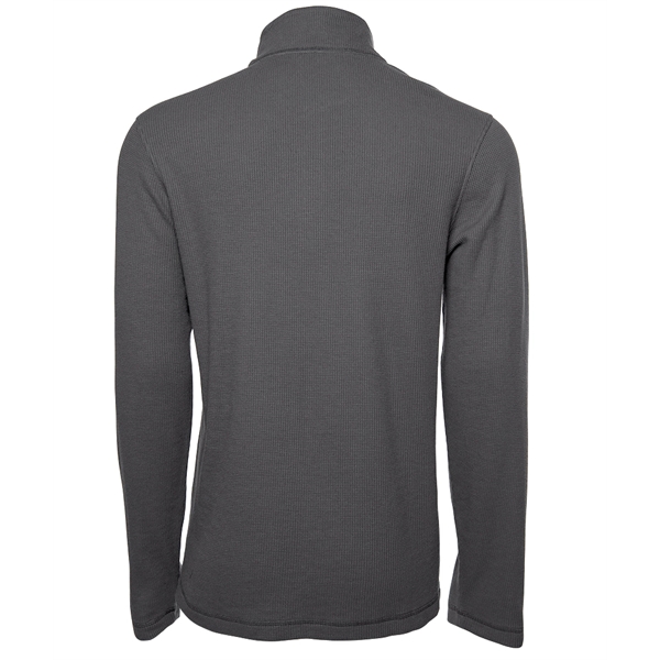Our Men's Waffle Quarter Zip Pullover transitions easily from season to... from ASI 44620 Charles River Apparel