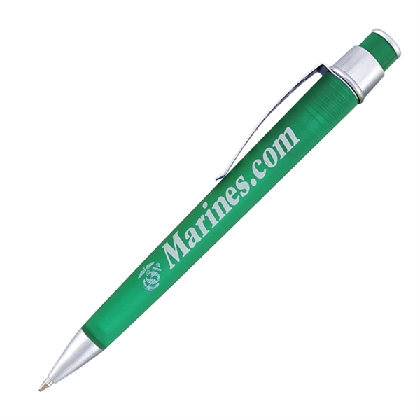 These retractable ballpoint pens catch the eye with their frosted translucent... from ASI 68190 Lungsal / Lungsal