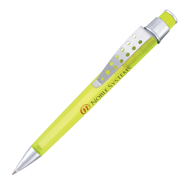 These retractable ballpoint pens catch the eye with their frosted translucent... from ASI 68190 Lungsal / Lungsal