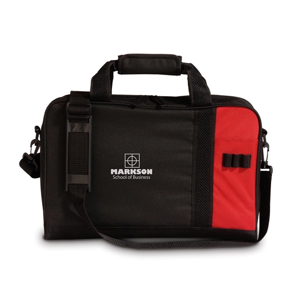 10" x 18" x 3" business bag with padded computer compartment,... from ASI 68507 The Magnet Group / The Bag Factory®