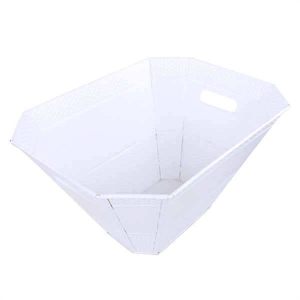 White, diamond shaped, hammered beverage tub with 10-qu capacity.  Durable,... from ASI 39839 BrekX