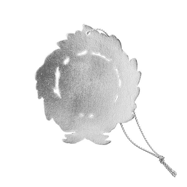 2.25" x 2.5" zinc alloy Christmas wreath holiday ornament with hanging... from ASI 52263 EMT / EMT EASY