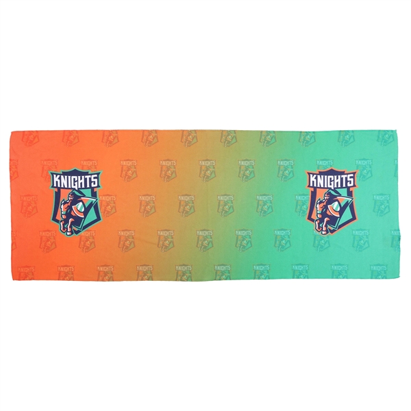 Full-color cooling towel made of soft polyester with a mesh-like construction,... from ASI 61966 HPG / Best Promotions USA