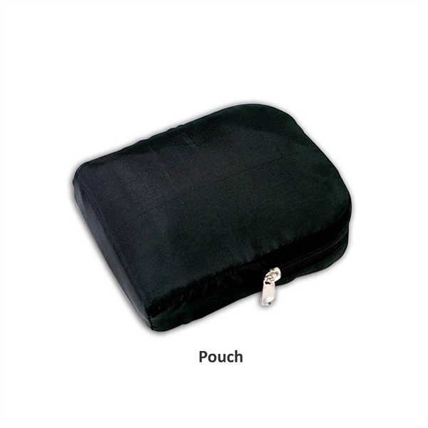Fine nylon compact foldable shopping bag with outside zippered pouch.... from ASI 41511 Brainchild USA Inc / BrainChild Gift Club