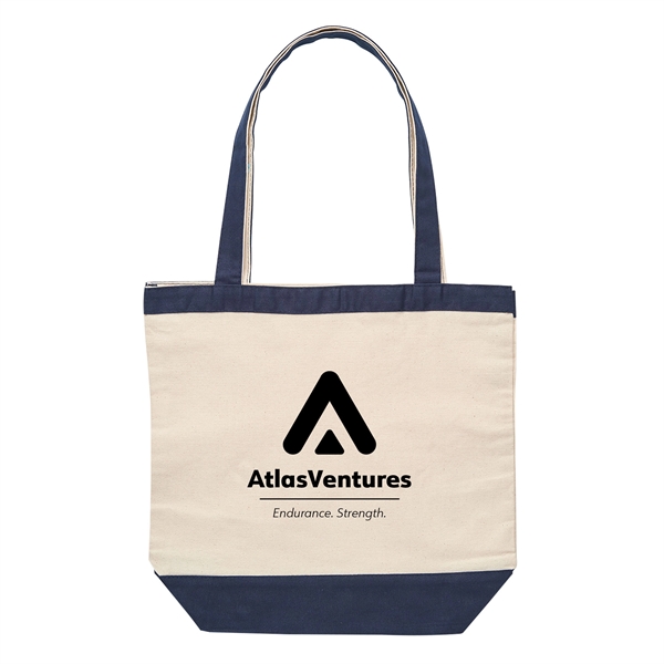 10 oz. cotton canvas tote bag with large compartment, nautical boating... from ASI 52840 Evans Manufacturing