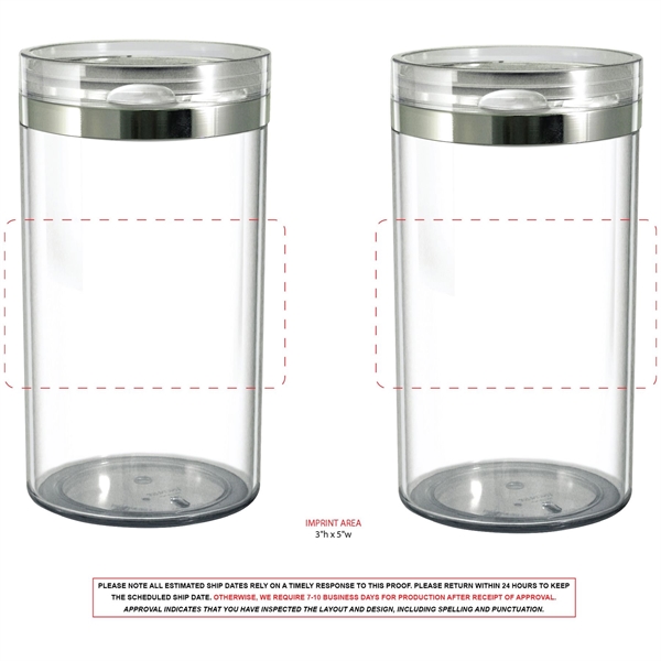 Handsome hinged acrylic canister offers classic design and ultimate functionality.... from ASI 80060 VisionUSA