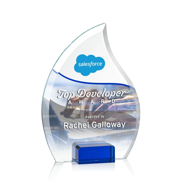 Unique arrow head shaped award with starfire optical crystal base.... from ASI 84592 St Regis Group / St Regis