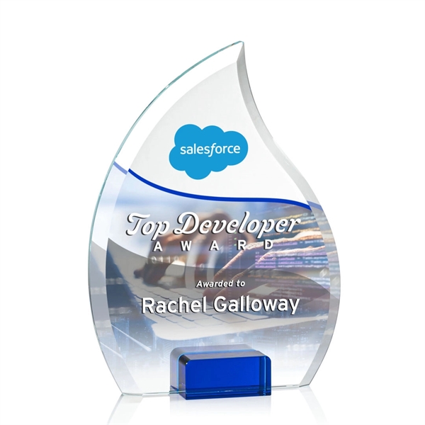 Unique arrow head shaped award with starfire optical crystal base.... from ASI 84592 St Regis Group / St Regis