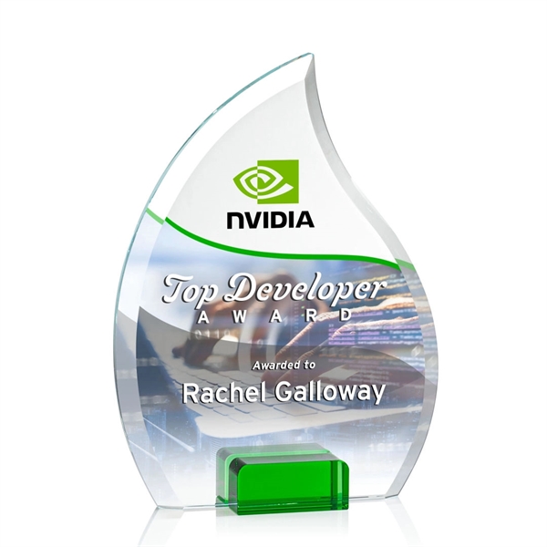 Unique arrow head shaped award with starfire optical crystal base.... from ASI 84592 St Regis Group / St Regis