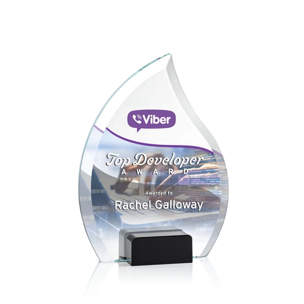 Unique arrow head shaped award with starfire optical crystal base.... from ASI 84592 St Regis Group / St Regis